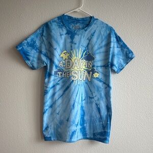 Louis The Child Official Tour Merch - Blue Tie-Dye Graphic T-Shirt
